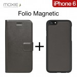 Book Gri Cu Carcasa Detasabila Pentru Iphone 6 4.7 Inch