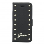 Book Guess Cu Tinte Pentru Iphone 6 4.7 Inch Colectia Studded- Negru