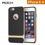 Capac Protectie Spate Pentru Iphone 6 5.5 Inch Colectia Rock Royce Case - Negru Cu Auriu