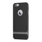 Capac Protectie Spate Pentru Iphone 6 4.7 Inch Colectia Rock Royce Case - Negru Cu Gri