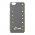 Capac Protectie Spate Guess pentru iPhone 6 6s Colectia Studded - Argintiu