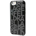 Capac Protectie Spate Karl Lagerfeld pentru iPhone 6 6s Colectia Hypnotik - Negru