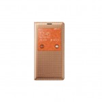 Book S-view Samsung Cu Perforatii Pentru Galaxy S5 G900 - Auriu