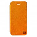 Husa Book Promate din Piele pentru iPhone 6 6s Colectia Slant - Portocaliu