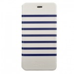 Book Jean Paul Gaultier Pentru iPhone 6 5.5 Jean Paul Gaultier Colectia Mariniere - Alb Cu Bleu