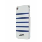 Capac Protectie Spate Jean Paul Gaultier Pentru iPhone 5/5S Colectia Mariniere - Alb/Bleumarin