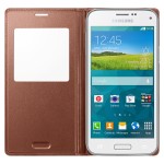 Book S-View Samsung Pentru Galaxy S5 Mini G800 - Auriu