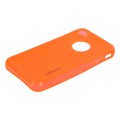 Capac Protectie Spate Mobiama TPU cu Folie de Protectie Inclusa pentru iPhone 4 4s - Portocaliu