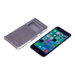 Book S-view Cellara Din Piele Pentru Iphone 6 4.7 Inch - Argintiu