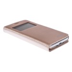 Book S-view Cellara Din Piele Pentru Samsung Galaxy S5 Mini - Auriu