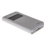 Book S-view Cellara Din Piele Pentru Samsung Galaxy S5 Mini - Alb