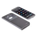Husa Book S-View Cellara din Piele pentru HTC One M8 - Argintiu