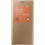 Book S-view Samsung Cu Perforatii Pentru Galaxy S5 Mini G800 - Auriu