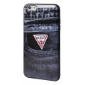 Capac Protectie Spate Guess pentru iPhone 6 6s Imprimeu Denim