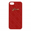 Capac Protectie Spate Guess pentru iPhone 5 5s SE Colectia Scarlett - Rosu