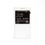 Book S-view Mobiama Pentru Samsung Core Prime - Alb