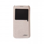 Book S-view Cellara Pentru Samsung Galaxy S6 Edge - Auriu
