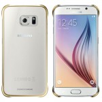 Capac Protectie Spate Samsung Transparent Pentru Samsung Galaxy S6 - Auriu