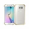 Capac Protectie Spate Samsung Transparent Pentru Samsung Galaxy S6 Edge - Auriu