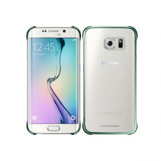 Capac Protectie Spate Samsung Transparent Pentru Samsung Galaxy S6 Edge - Verde
