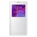Husa Book S-View Samsung Pentru Samsung Galaxy Note 4 - Alb