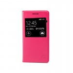 Book S-view Mobiama Pentru Samsung Galaxy J1 - Roz