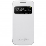 Book Alb S-View Samsung pentru Galaxy S4 Mini