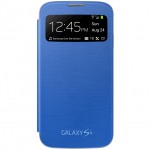 Book Bleu S-View Samsung pentru Galaxy S4
