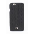 Capac Protectie Spate Mercedes din Piele pentru iPhone 6 Plus 6s Plus Colectia Pure Line - Negru