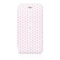 Husa Book White Diamonds pentru iPhone 6/6S Colectia Girl - Dots