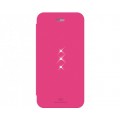 Husa Book White Diamonds pentru iPhone 6 6s Colectia Crystal - Roz