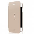 Husa Book White Diamonds pentru iPhone 6 6s Colectia Crystal - Crem