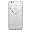 Capac Protectie Spate White Diamonds pentru iPhone 6 6s Colectia Eternity - Crem