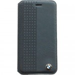 Book Bmw Cu Perforatii Pentru Samsung Galaxy S6 - Negru