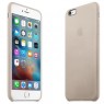 Capac Protectie Spate Apple Din Piele Pentru Iphone 6s Plus - Bej
