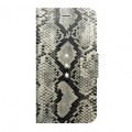 Husa Book White Diamonds pentru iPhone 6 6s Colectia Safari - Snake