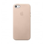 Capac Protectie Spate Apple Din Piele Pentru Iphone 5s - Bej