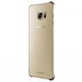 Capac Protectie Spate Samsung Transparent Pentru Samsung Galaxy S6 Edge Plus - Auriu