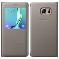 Husa Book S-View Samsung Pentru Samsung Galaxy S6 Edge Plus - Auriu