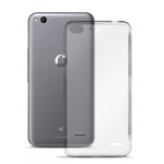 Capac Protectie Spate Vodafone Din Silicon Si Folie Protectie Pentru Smart Ultra 6 - Transparent