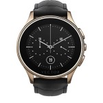 Smartwatch Vector Luna Rose Gold - Curea Piele Neagra - Marime Standard
