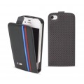 Husa Flip BMW Piele pentru iPhone 5 5s SE Colectia Motorsport - Gri