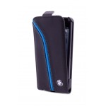Husa Flip BMW Piele pentru iPhone 5 5s SE Colectia Signature - Negru