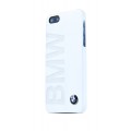 Capac Protectie Spate Bmw Cu Logo Gravat Pentru iPhone 5 5s SE - Colectia Signature - Alb