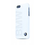 Capac Spate BMW Alb cu Logo Gravat pentru iPhone 5-5s - Colectia Signature