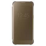 Book Clear View Samsung Pentru Samsung Galaxy S7 - Auriu