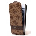 Husa Flip Guess pentru iPhone 5 5s SE - Maro