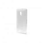 Capac Protectie Spate Vodafone din Silicon Si Folie Protectie pentru Smart 4 Turbo - Alb Transparent