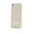 Capac Protectie Spate Guess pentru iPhone 5 5s SE Colectia Studded - Crem