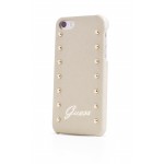 Capac Spate Guess Crem pentru iPhone 5-5S - Colectia Studded